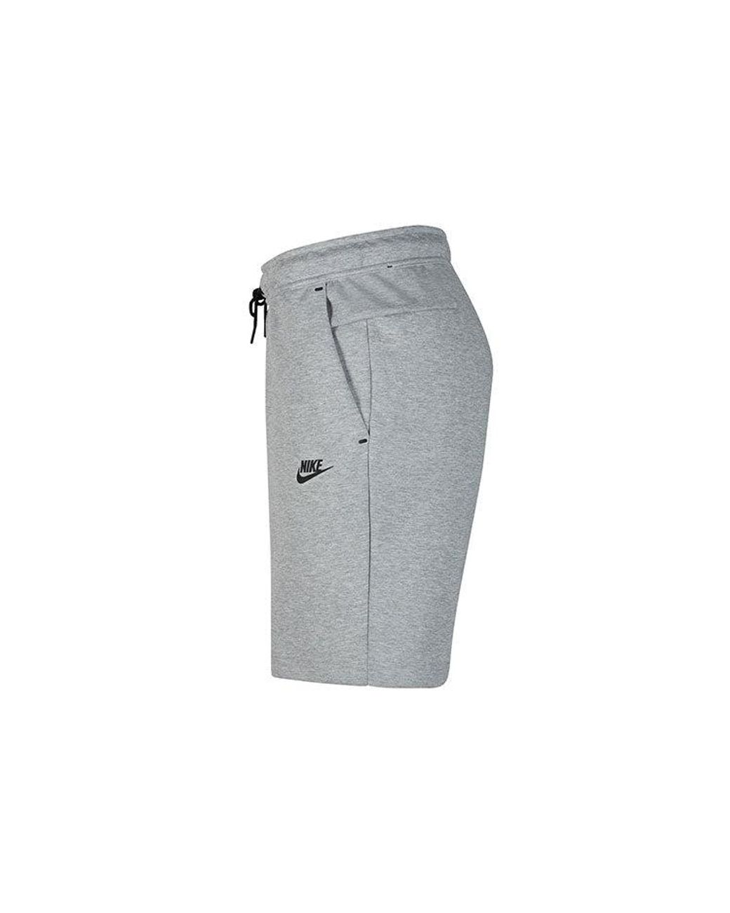 Nike Gray Sportswear Tech Fleece Athleisure Casual Sports Knit Breathable Shorts for men
