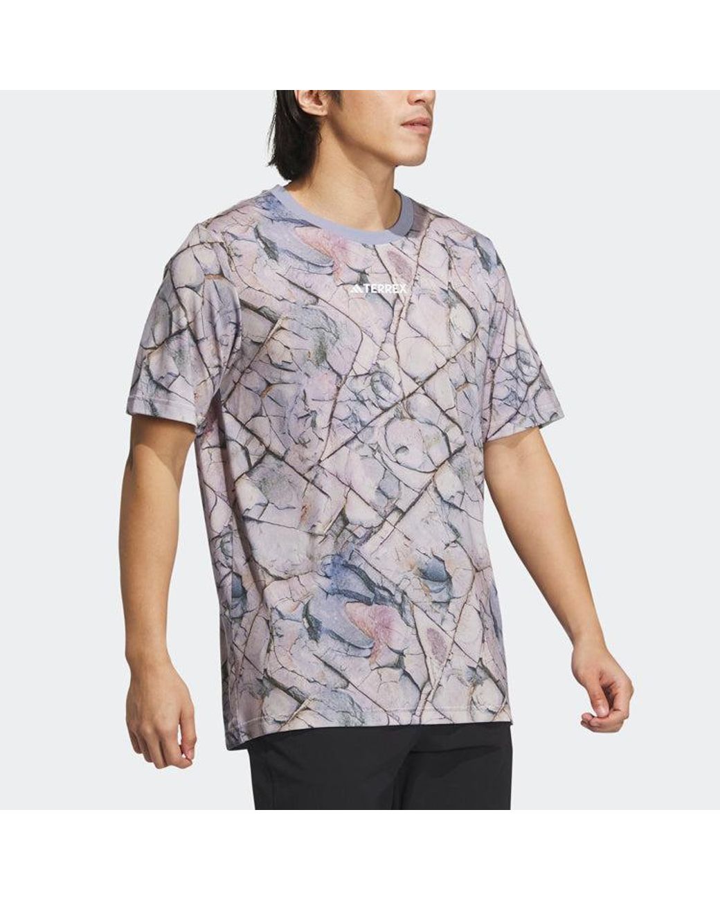 Adidas Gray X National Geographic Tencel Short Sleeve Tee for men