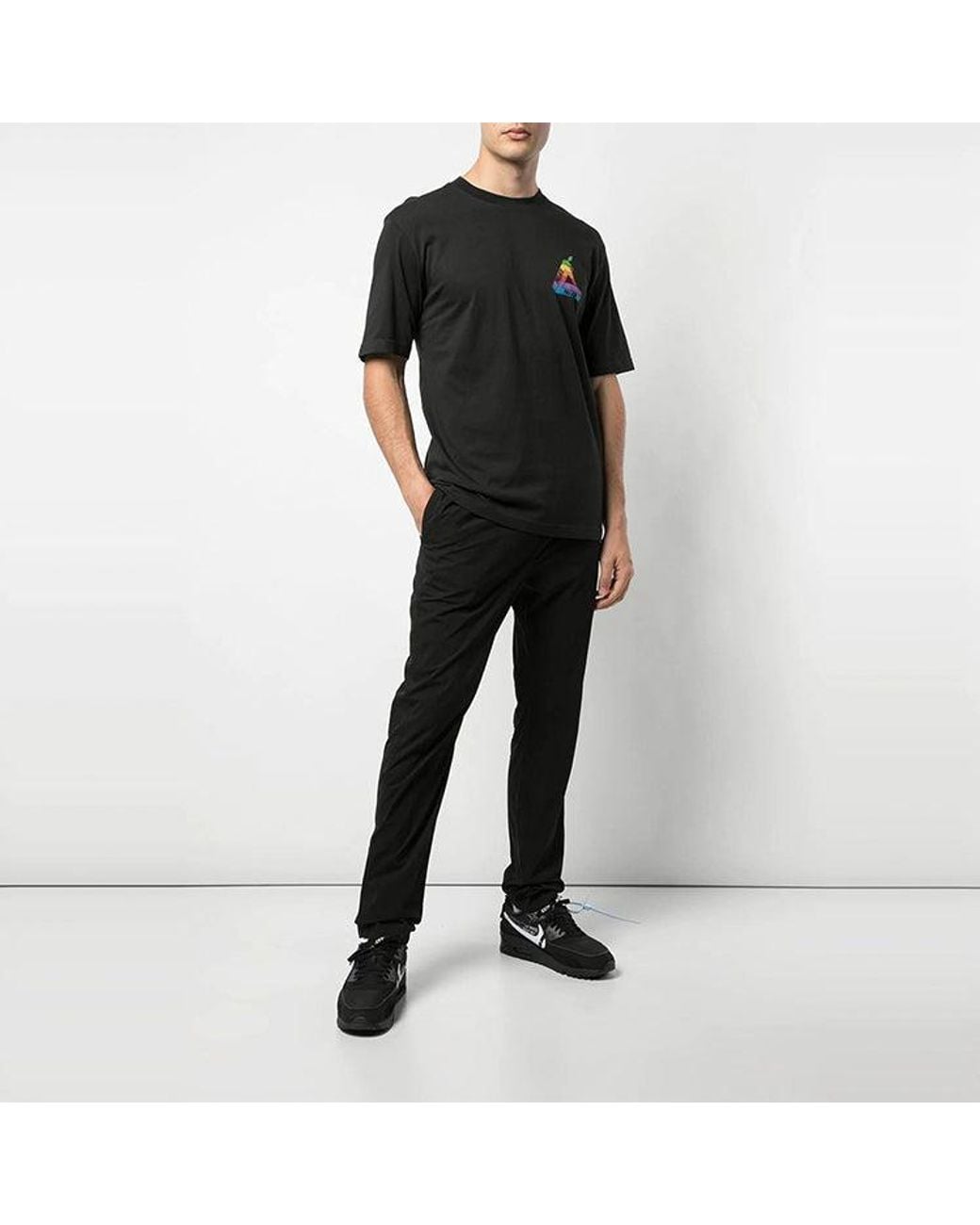 Palace Blue Jobsworth T-Shirt Creative Apple Printing Short Sleeve