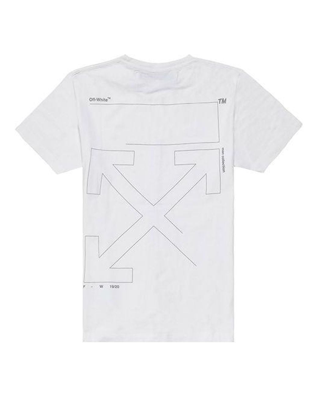 Off-White c/o Virgil Abloh White Crew Neck Pullovers Street Style Cotton Short Sleeves for men