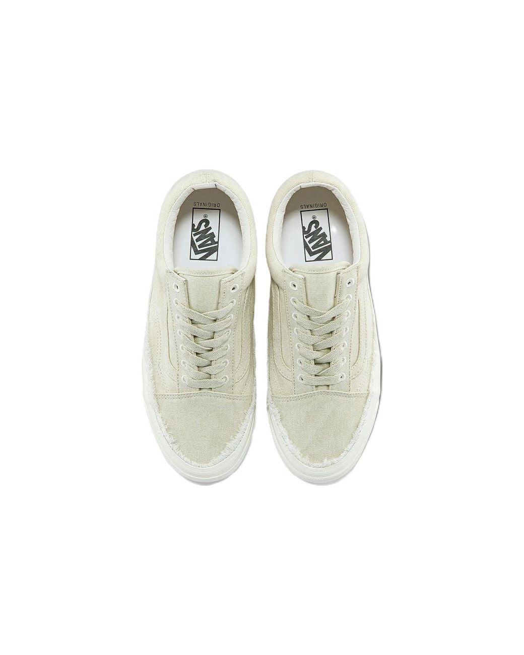 Vans White Og Old Skool Lx 'Raw Edge for men