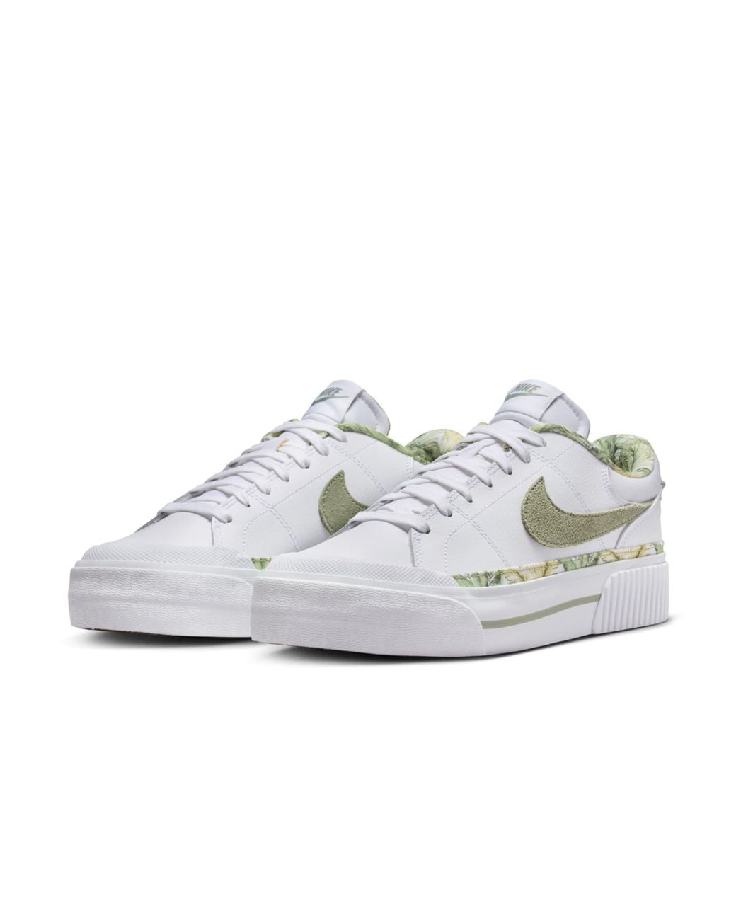 Nike White (Wmns) Court Legacy Lift 'Tropical'