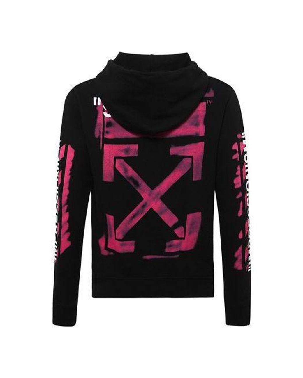 Off-White c/o Virgil Abloh Red Stencil Arrow Hooded Sweatshirt for men