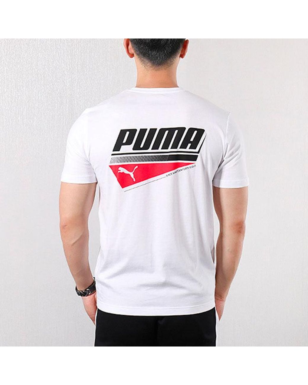 PUMA White Pocket T-Shirt for men