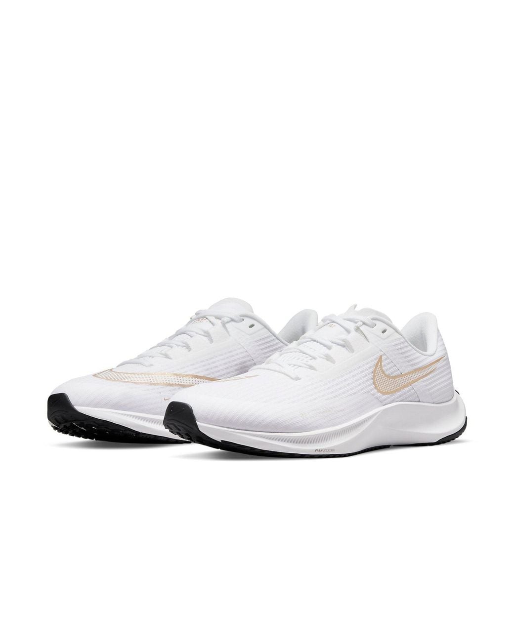 Nike White Air Zoom Rival Fly 3 Metallic' for men