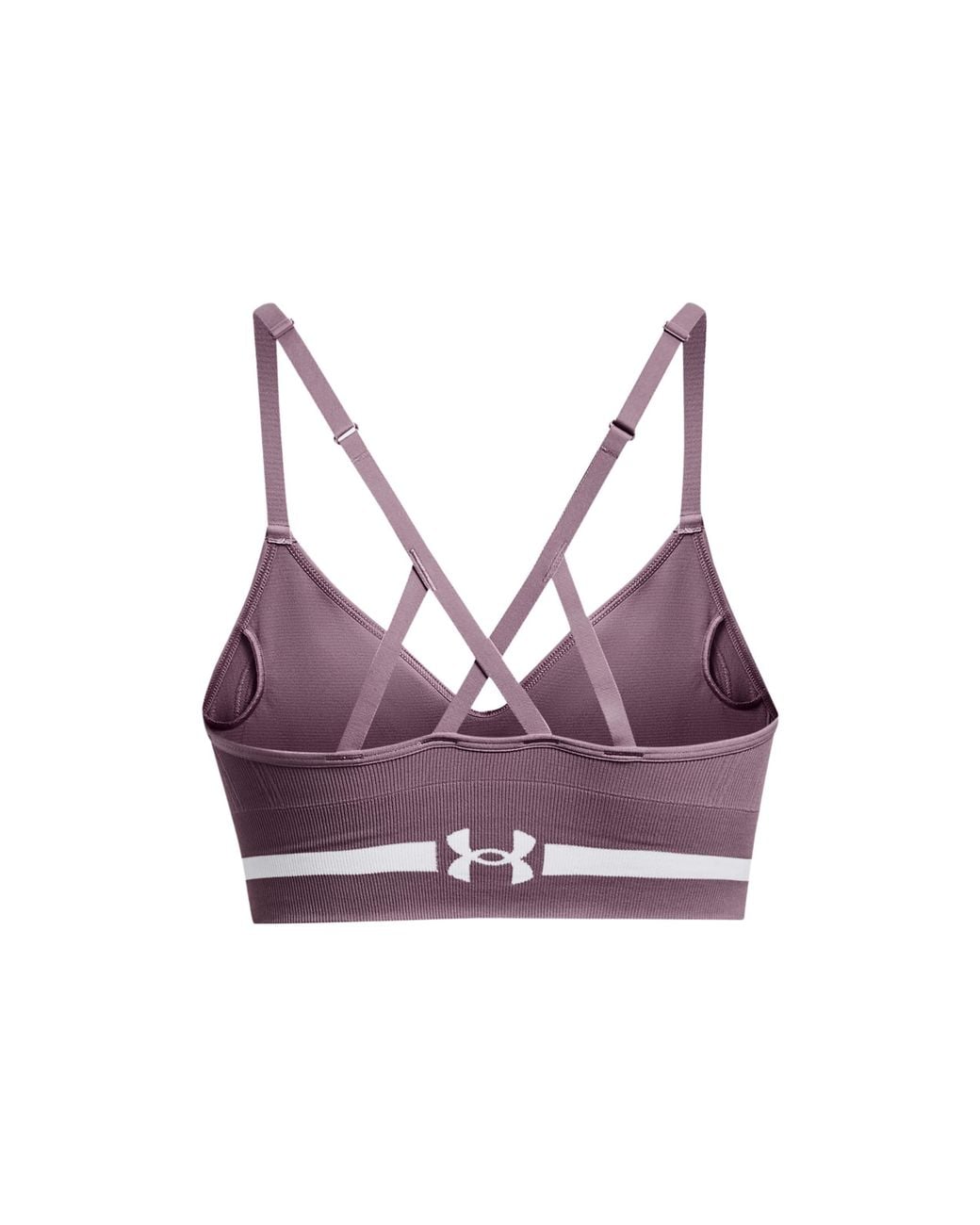 Under Armour Purple Seamless Low Long Sports Bra Celeste Starlight