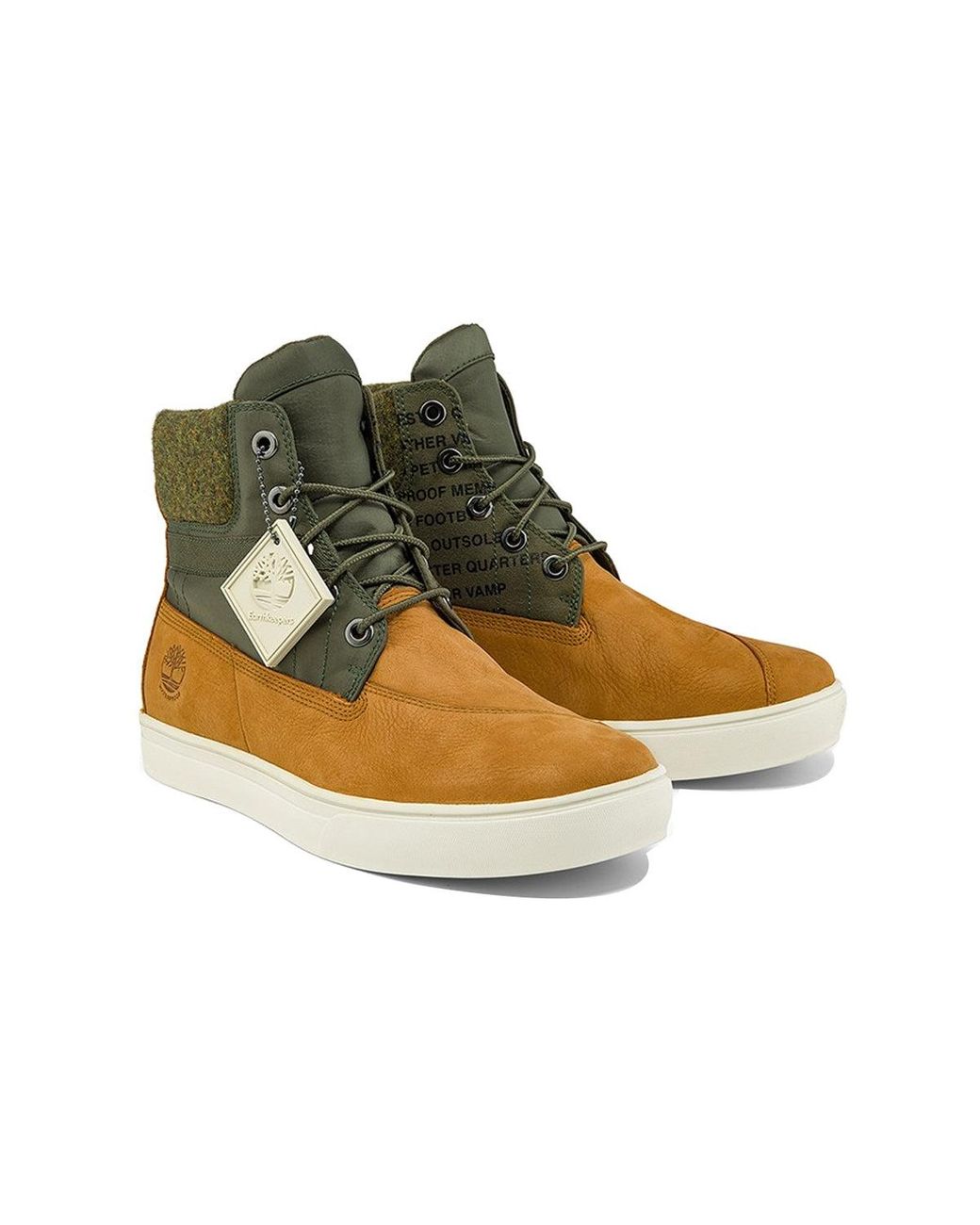 Timberland Brown Cupsole Ek+ Sneaker Boot 'Wheat Nubuck' for men