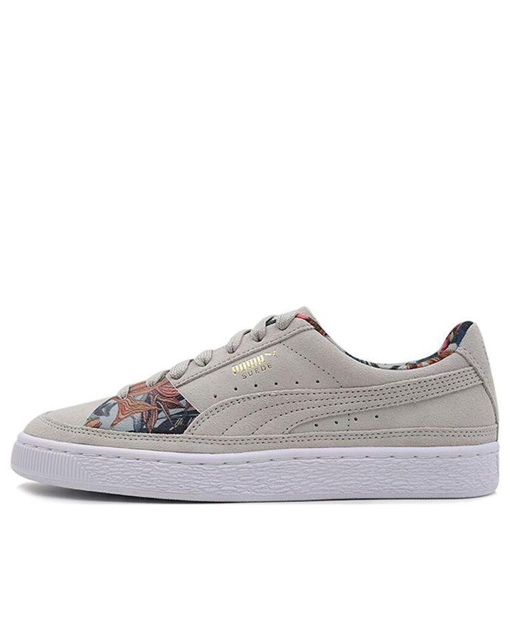 PUMA Gray Suede Skate Palms 'Light' for men