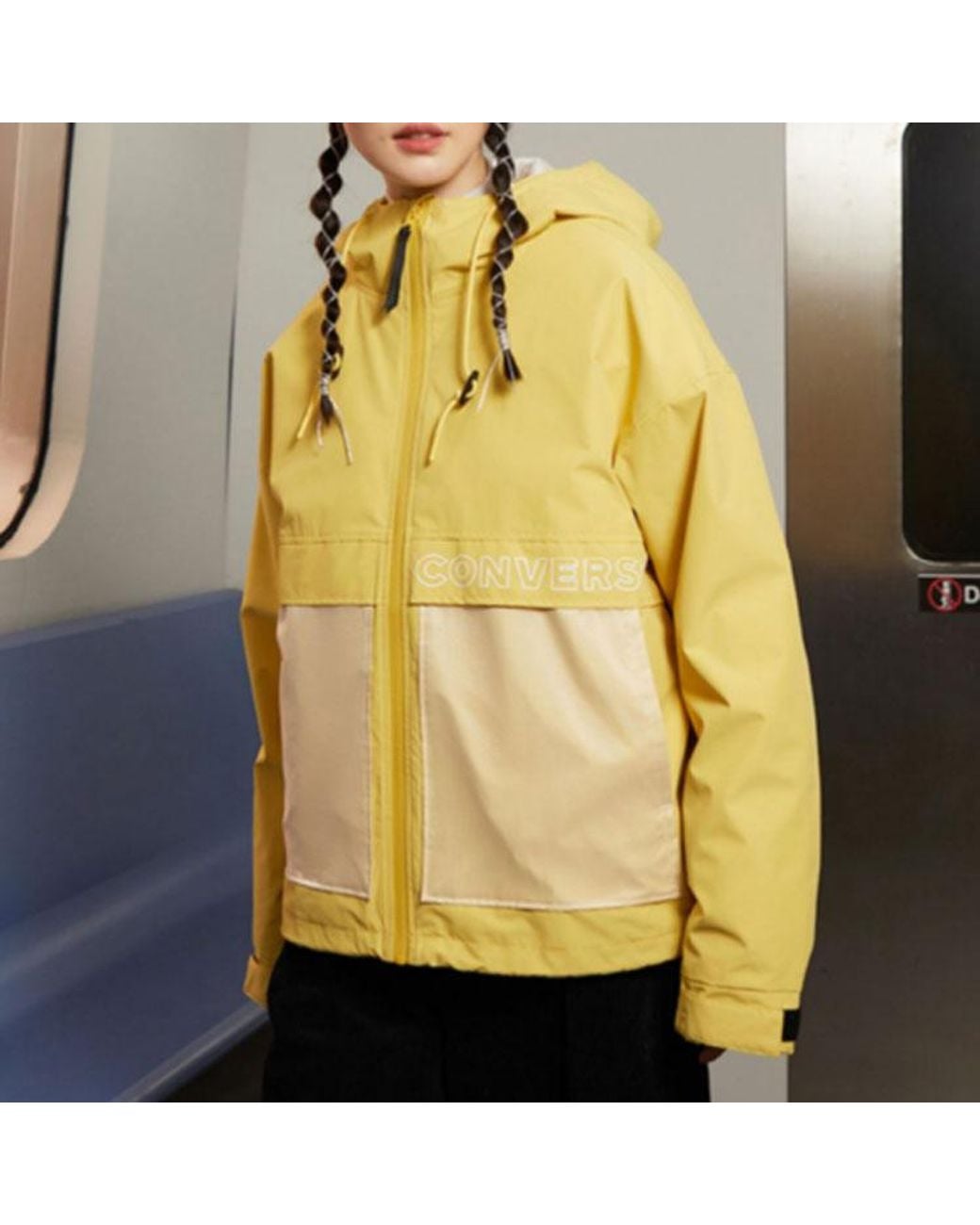 Converse Yellow Premium Short Down Jacket 'Saturn' for men