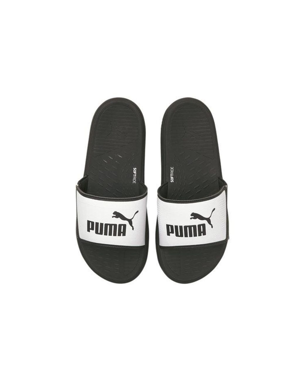 PUMA Black Softride Slide for men