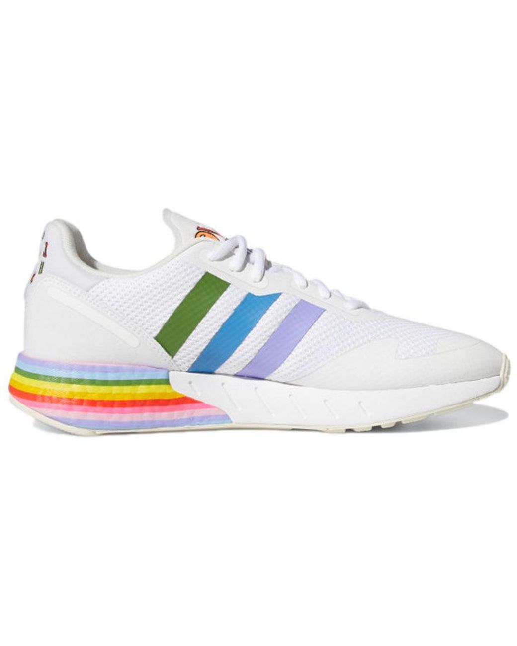 Adidas White Zx 1K Boost 'Pride' for men