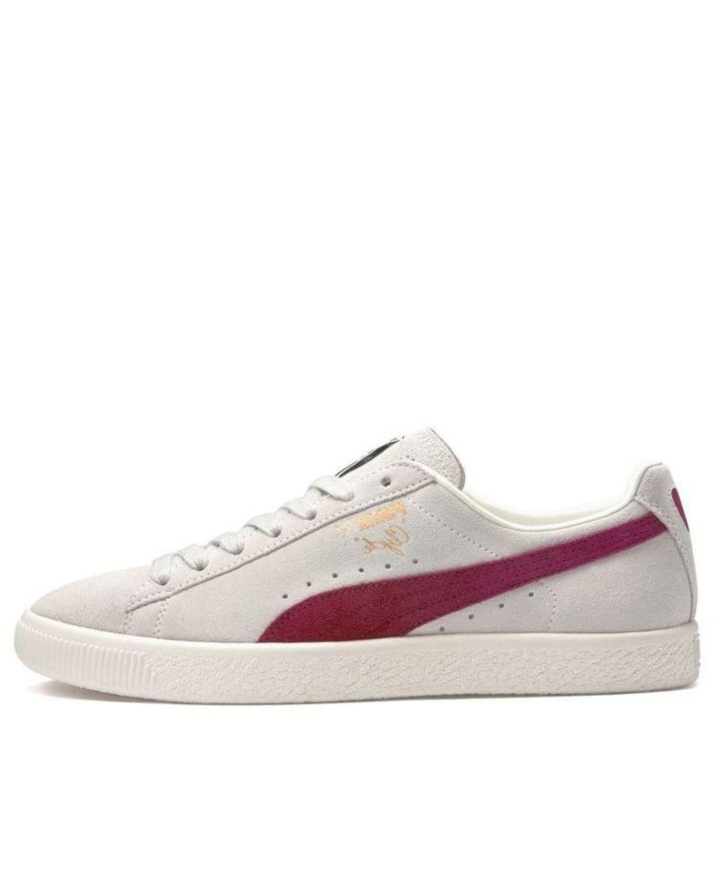 PUMA Clyde From The Archive Sneakers Grey/red in White for Men | Lyst