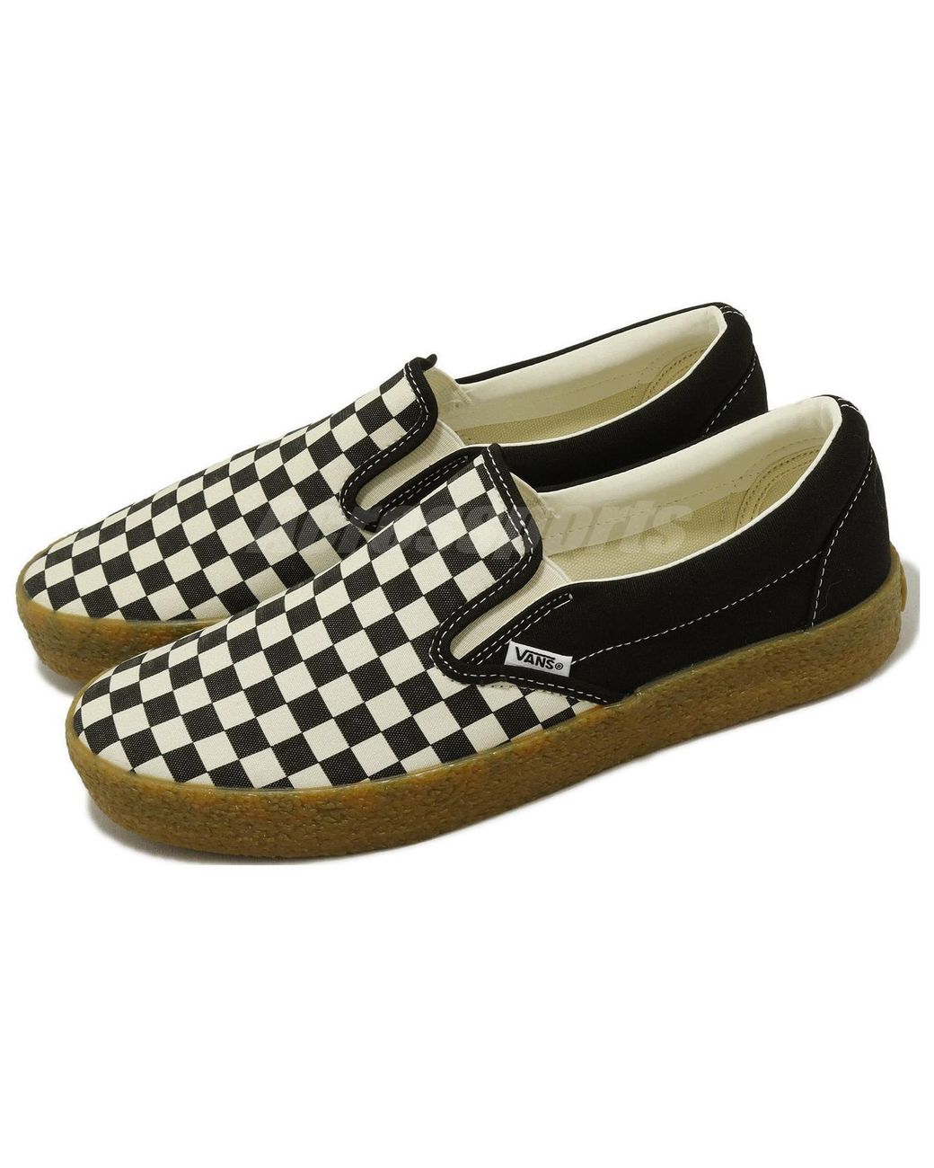Vans Black Slip-On Checkerboard