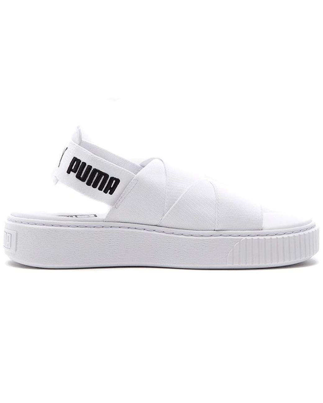 PUMA White (Wmns) Platform Trace Sports Sandals