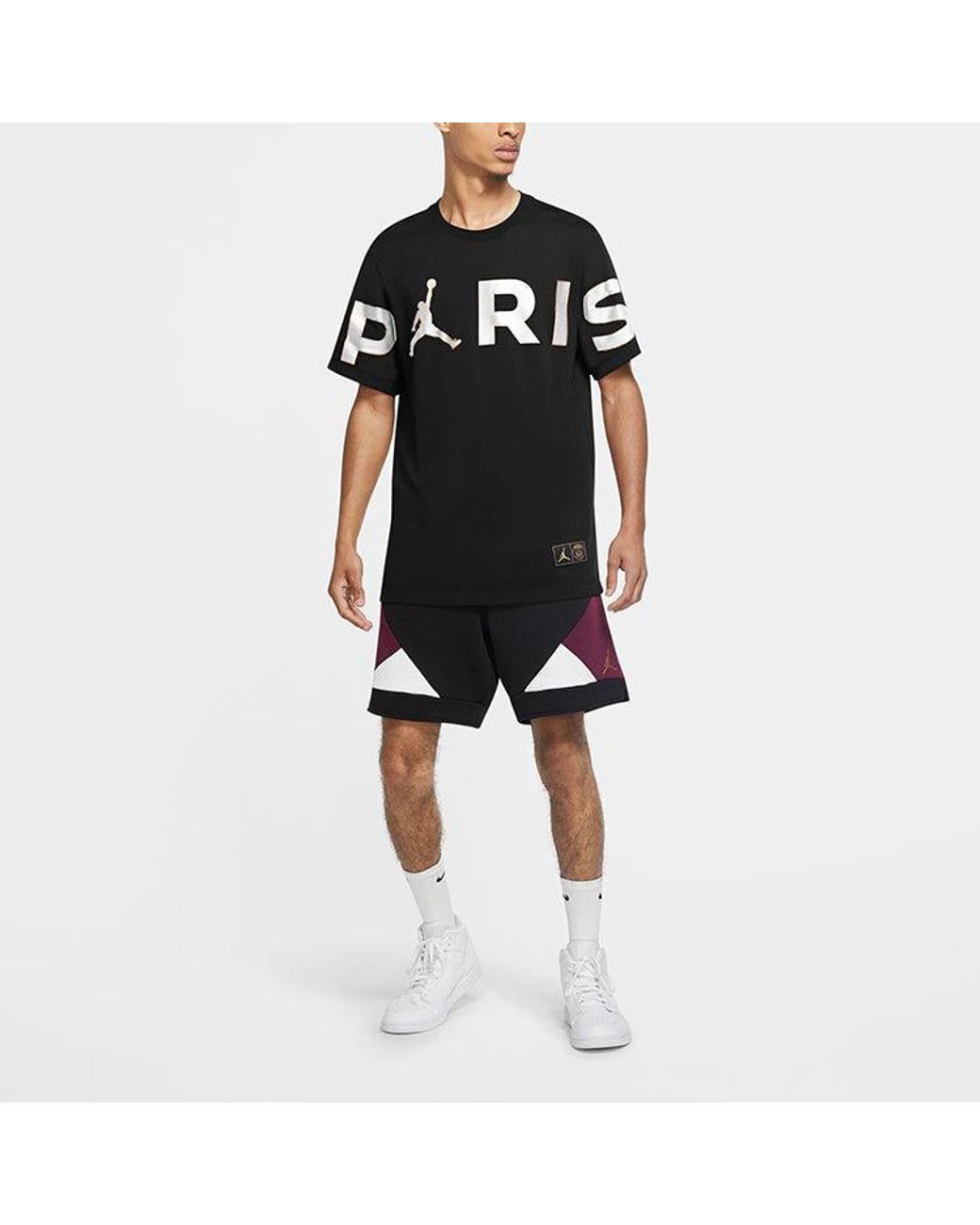 Nike Blue Wordmark Paris Saint-Germain Large Logo Printing Casual Sports for men