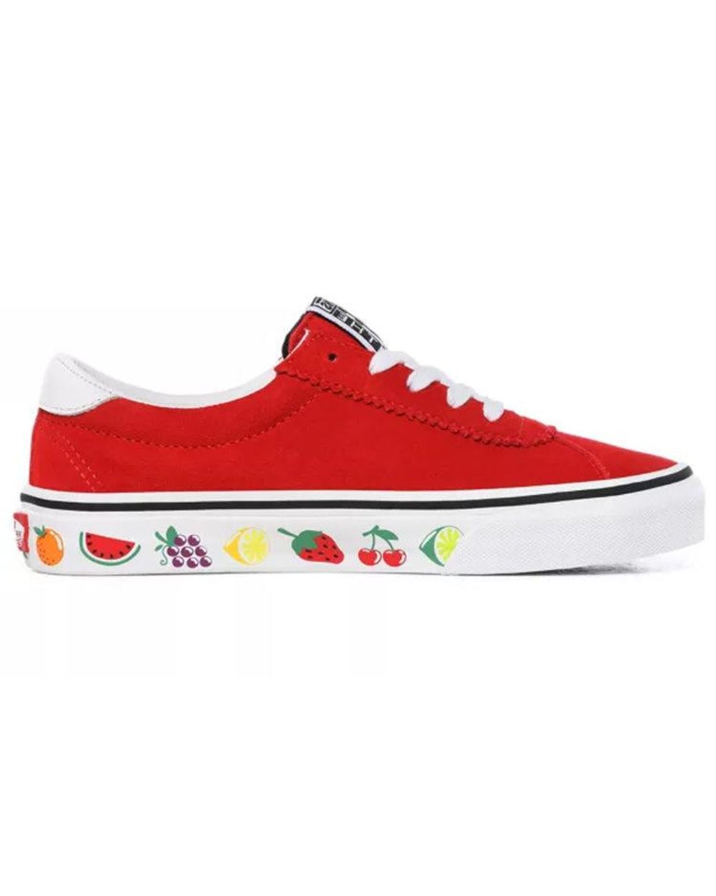 Vans Sports Red Fruit Retro Casual Skateboarding Shoes Red | Lyst