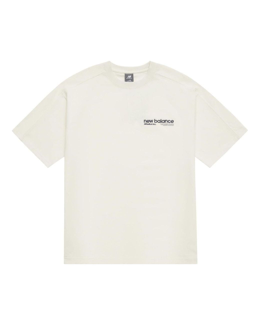 New Balance White Wordmark Logo T-Shirt