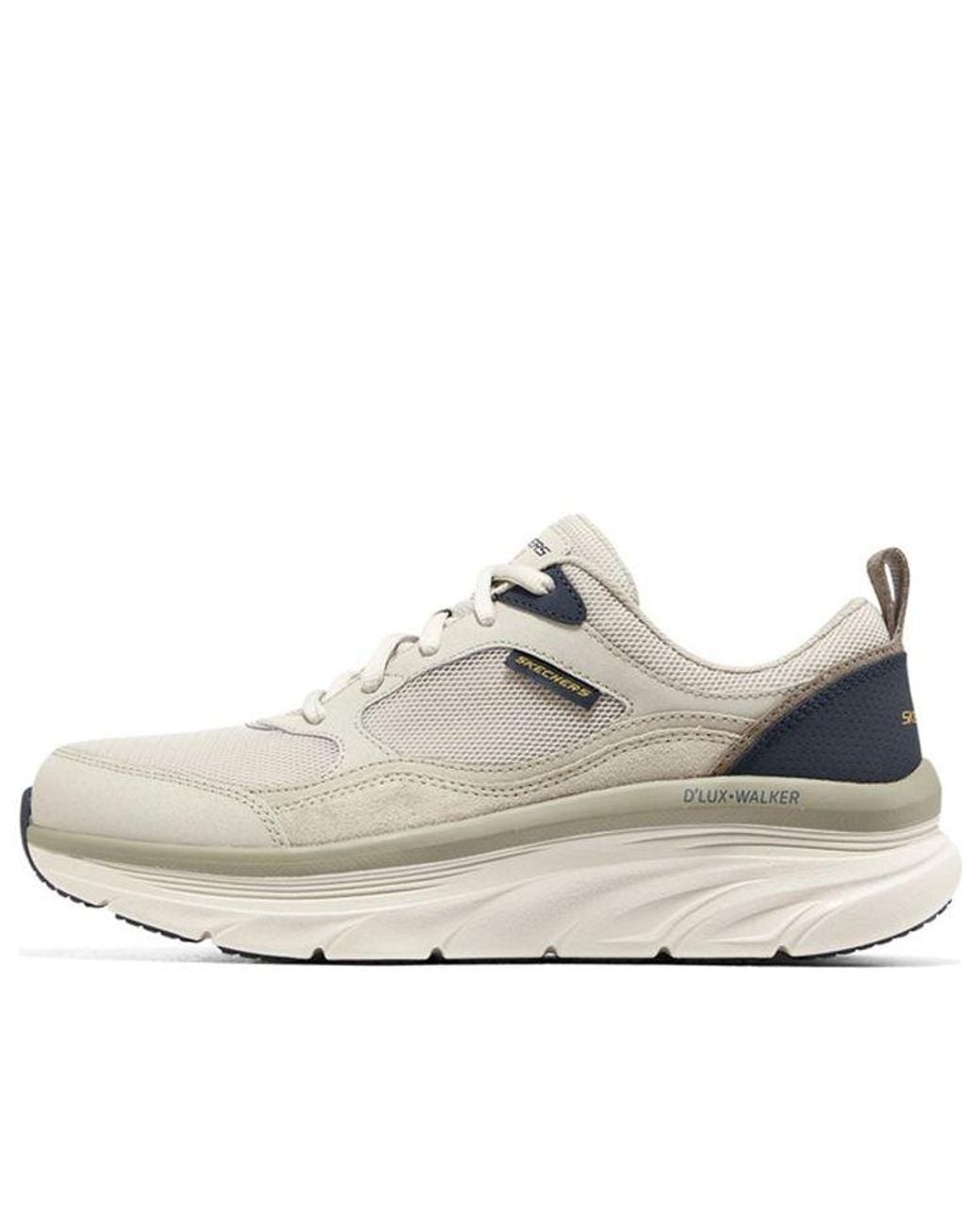 Skechers White D'Lux Walker for men