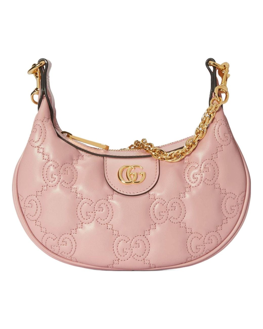 Gucci Pink GG Matelassé Mini Shoulder Bag