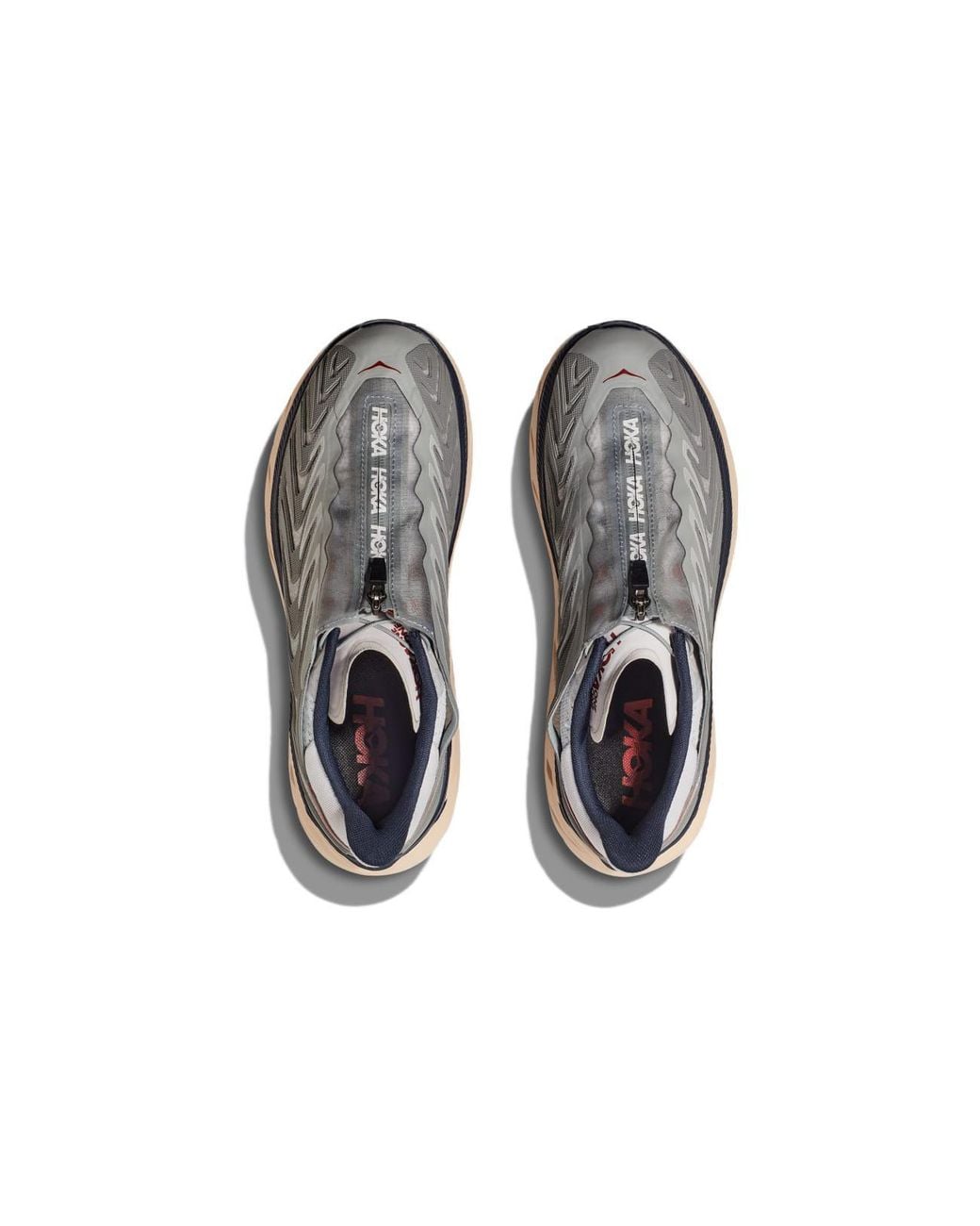 Hoka One One Gray Project Clifton Knitted Running for men