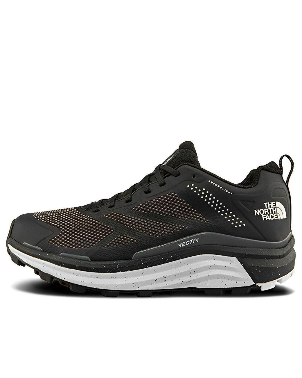The North Face Black Vectiv Taraval Hiking Shoes 'Tnf Tnf' for men