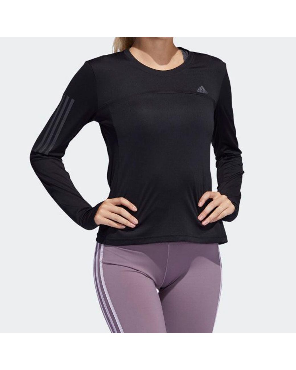 Adidas Black (Wmns) Otr Ls Tee Running Sports Long Sleeves