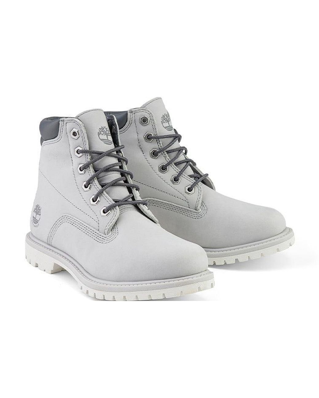 Timberland Gray (Wmns) Waterville Inch Wide Fit Waterproof Boots 'Light'