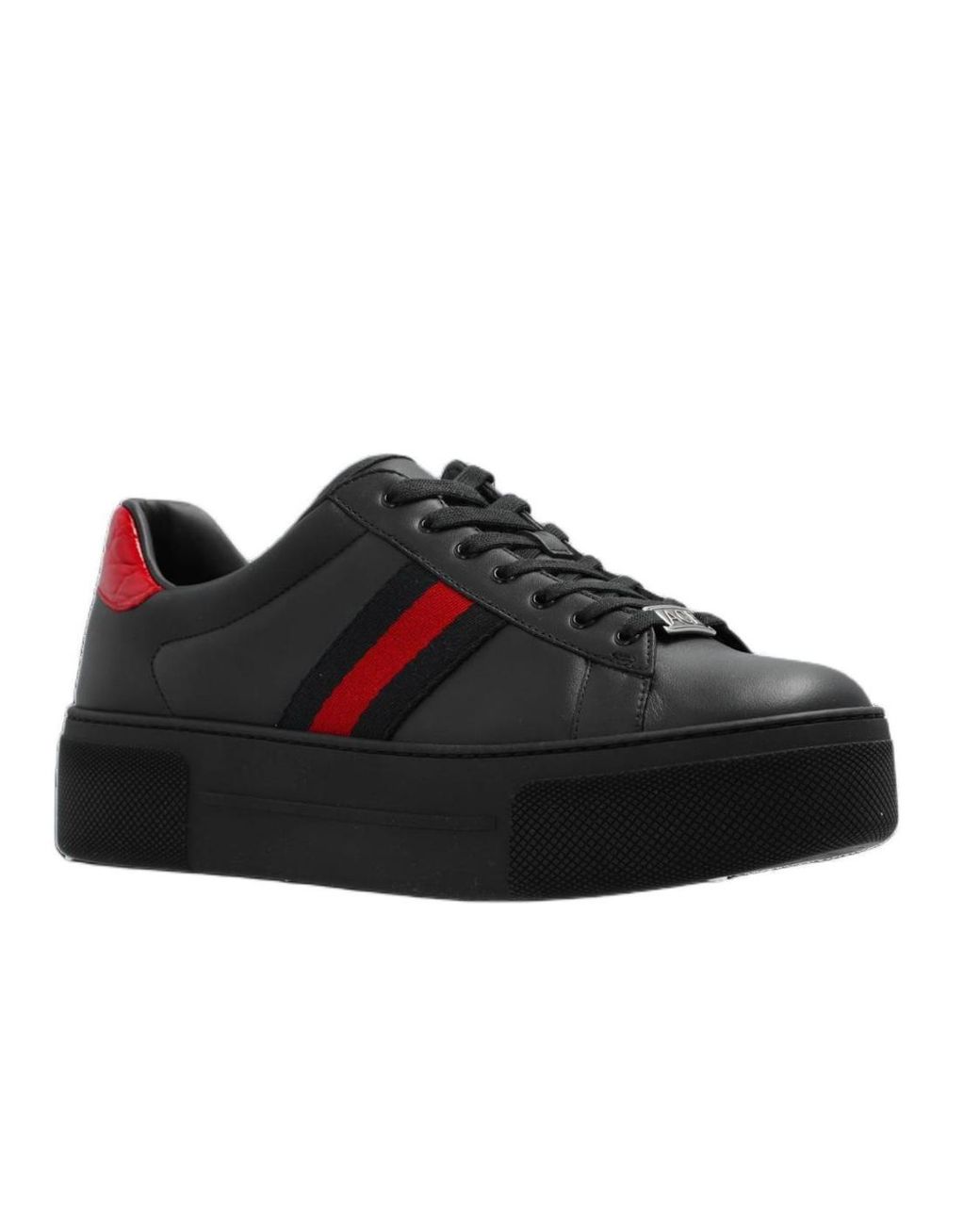 Gucci Black (Wmns) Ace Leather Platform