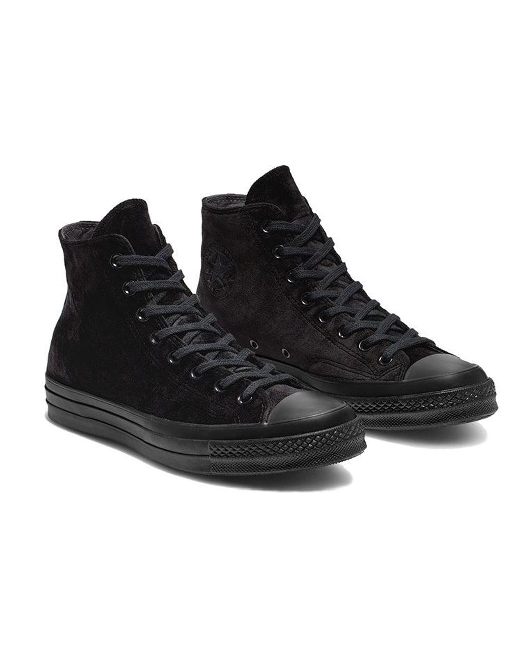 Converse Black Chuck 70 High Velvet 'Triple' for men