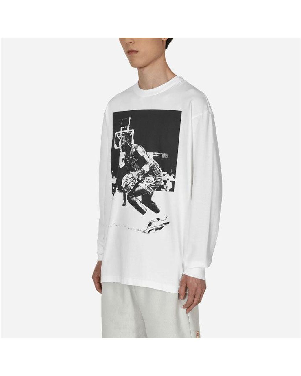 Nike White X Union Crossover Round Neck Pullover for men