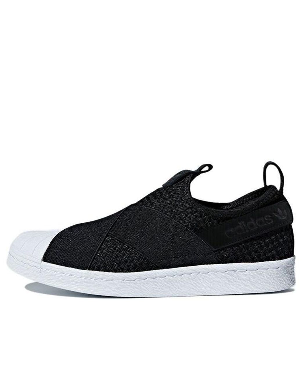 Adidas Black Originals Superstar Slip-On for men