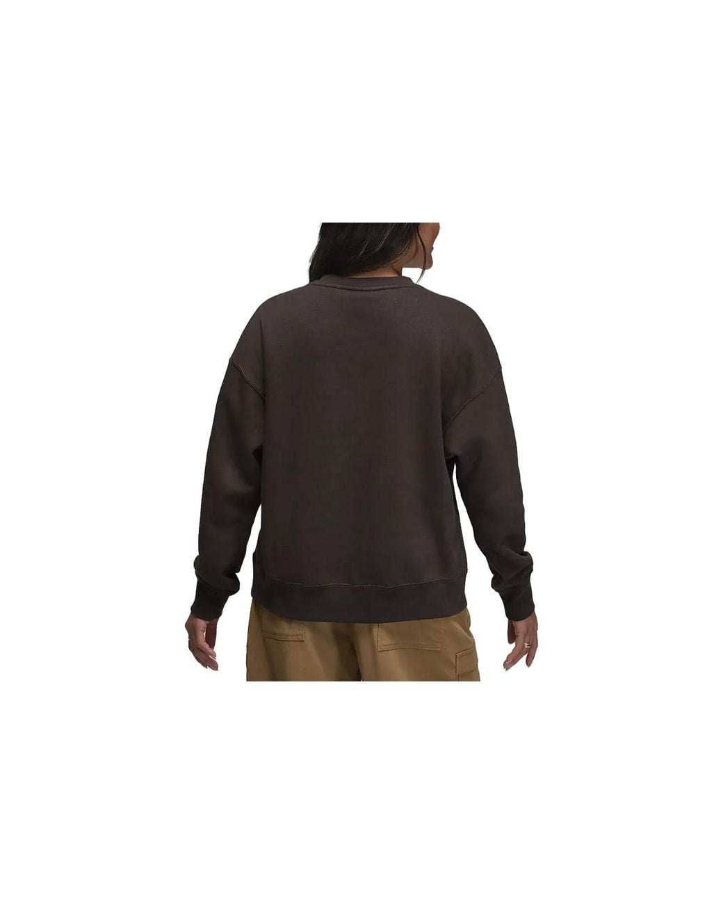 Nike Black (Wmns) Brooklyn Fleece Crewneck Sweatshirt Asia Sizing
