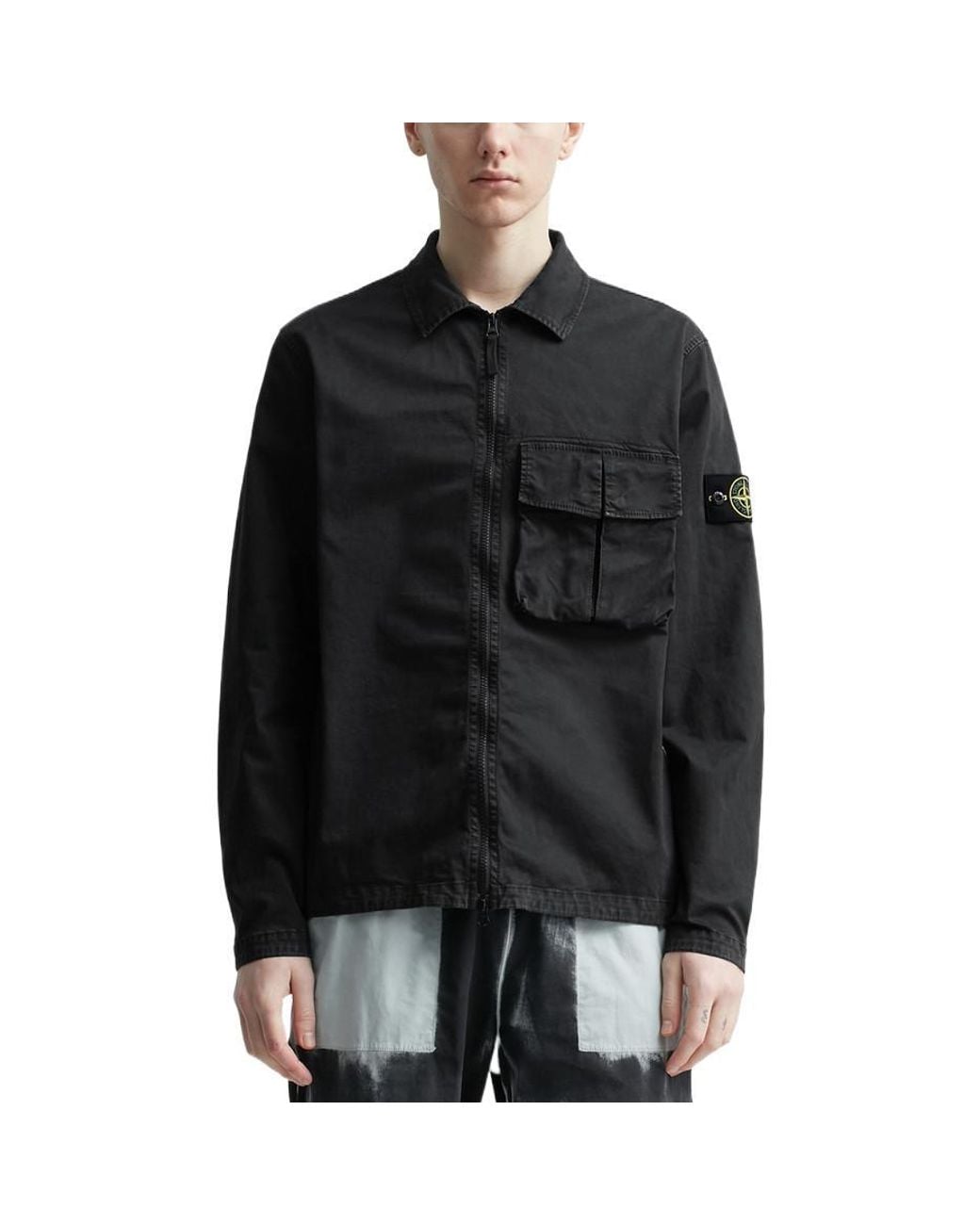 Stone Island Black Overshirt for men