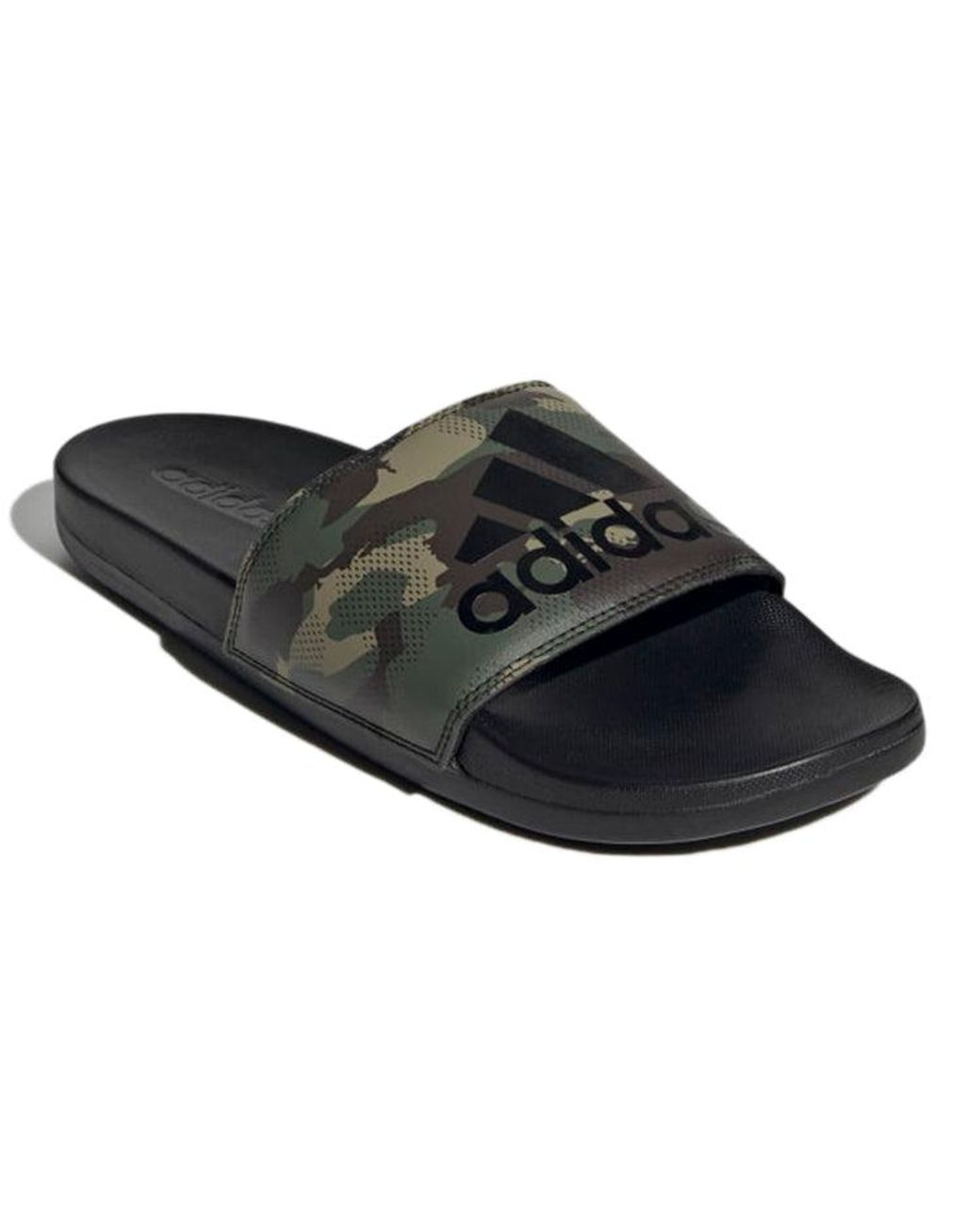 Adidas Green Adilette Comfort Sandals Casual Sports Slippers Camouflage