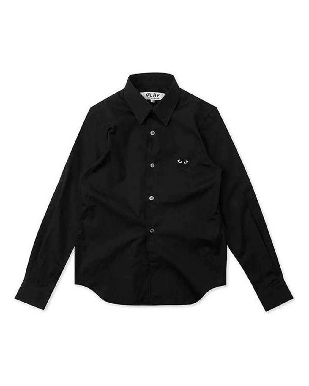 COMME DES GARÇONS PLAY Black Emblem Button Down for men