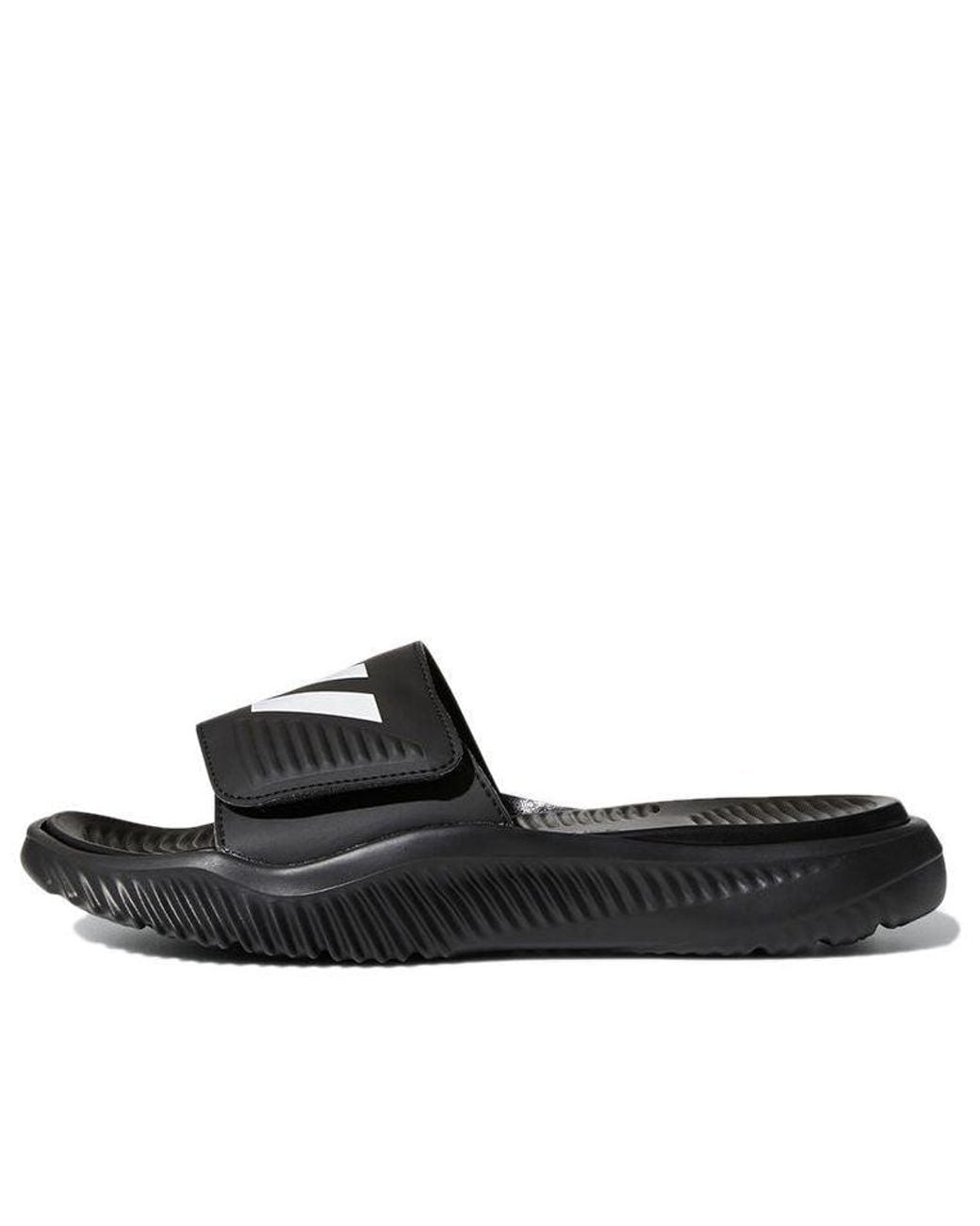 Adidas Black Alphabounce Slide for men