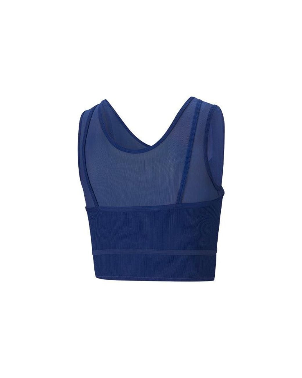 PUMA Blue (Wmns) Studio Layered Crop Top