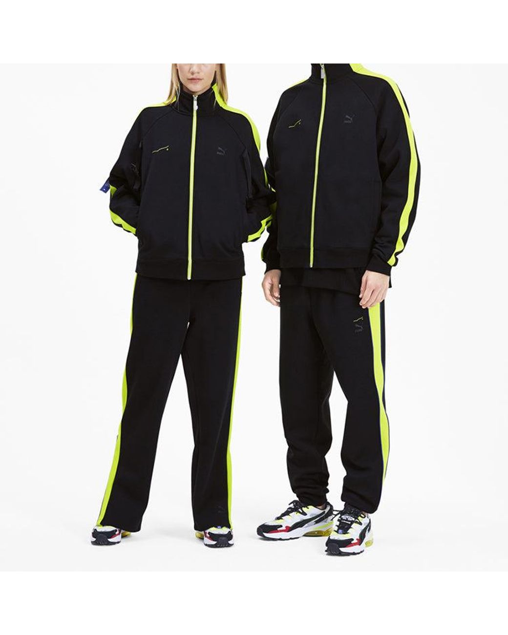 PUMA Black X Ader Error Printing Stand-Up Collar Jacket