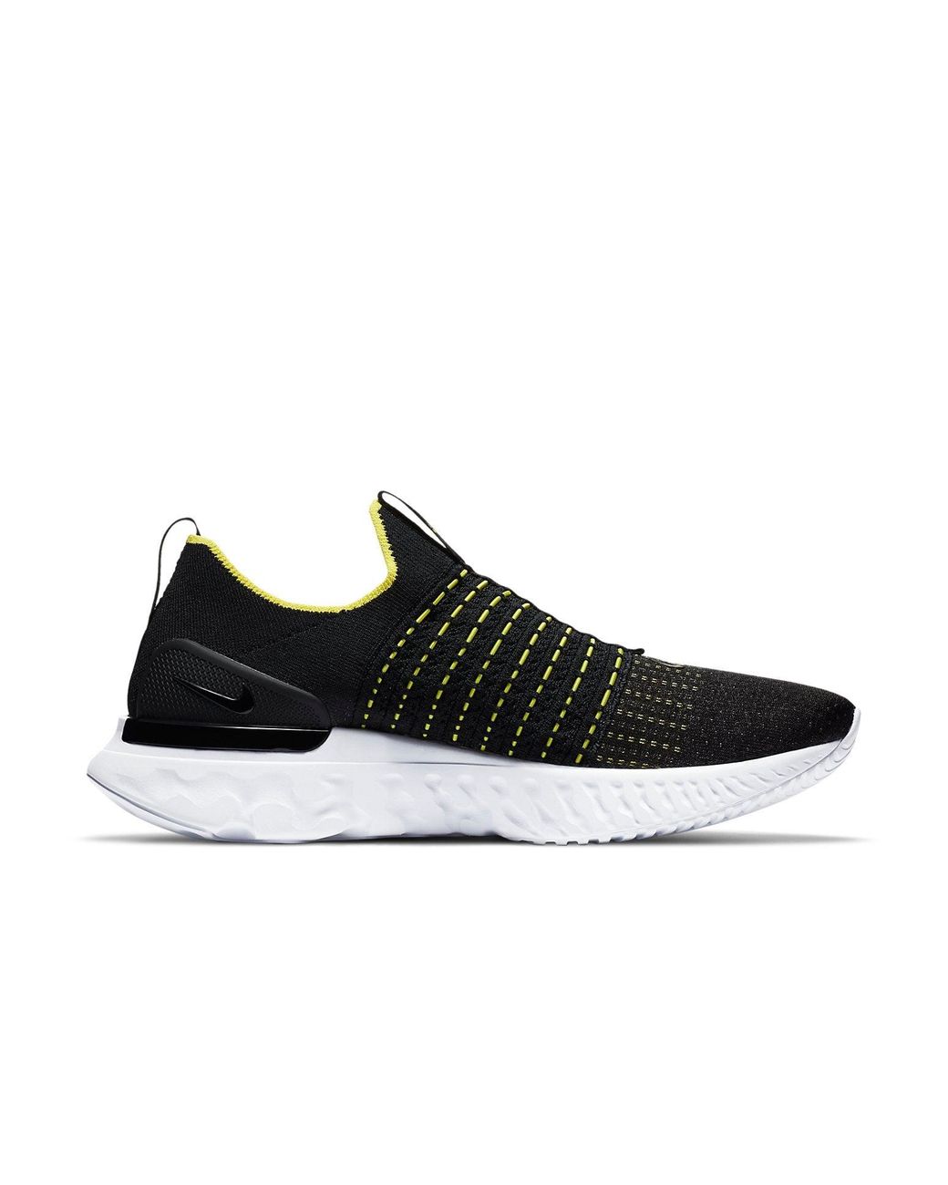 Nike Black React Phantom Run Flyknit 2 Sonic' for men