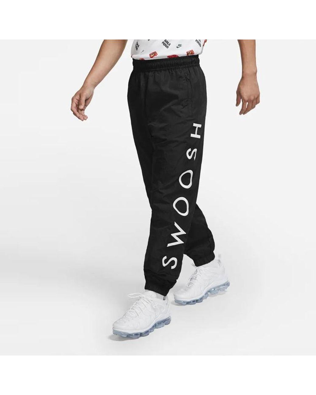Nike Black Sportswear Embroidered Logo Sweatpants for men