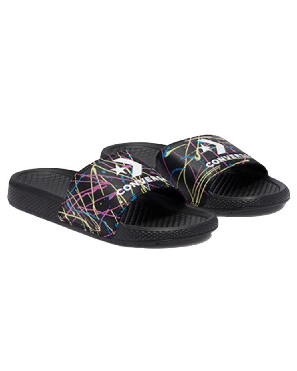 Converse Blue Chuck Taylor All Star Slide Paint Splatter for men