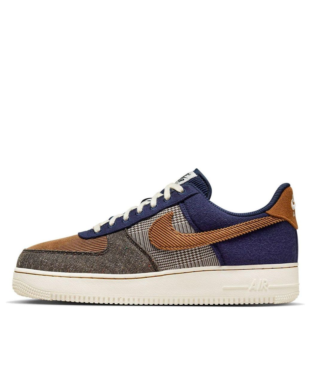 Nike Blue Air Force 1 '07 Prm "Tweed Corduroy" Fq8744 410" for men