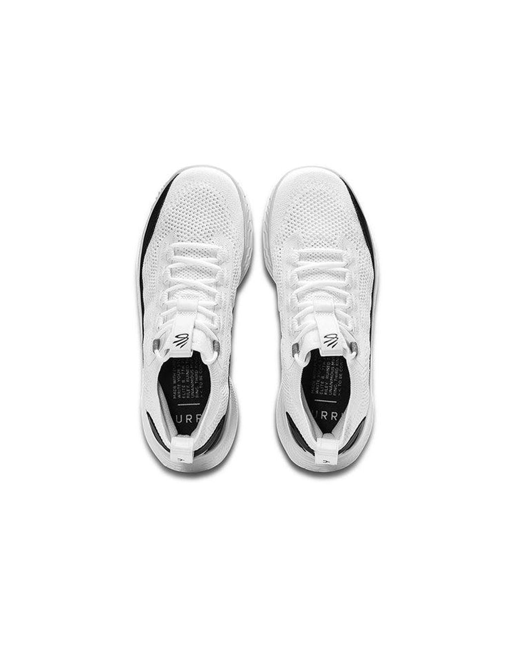 Under Armour White Curry 8 'Zen Flow' for men