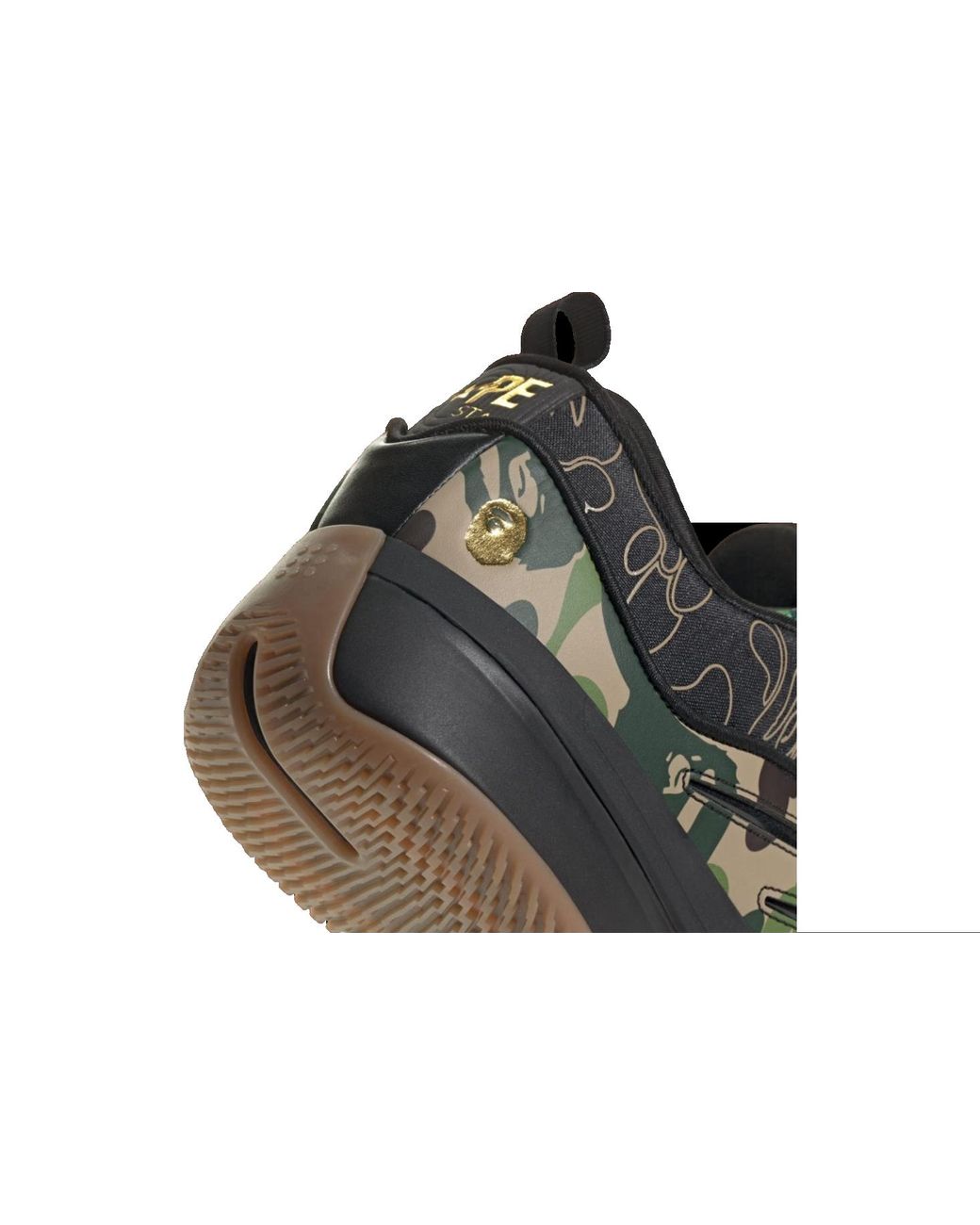 Adidas Black X A Bathing Ape Dame 9 'Core Camo' for men