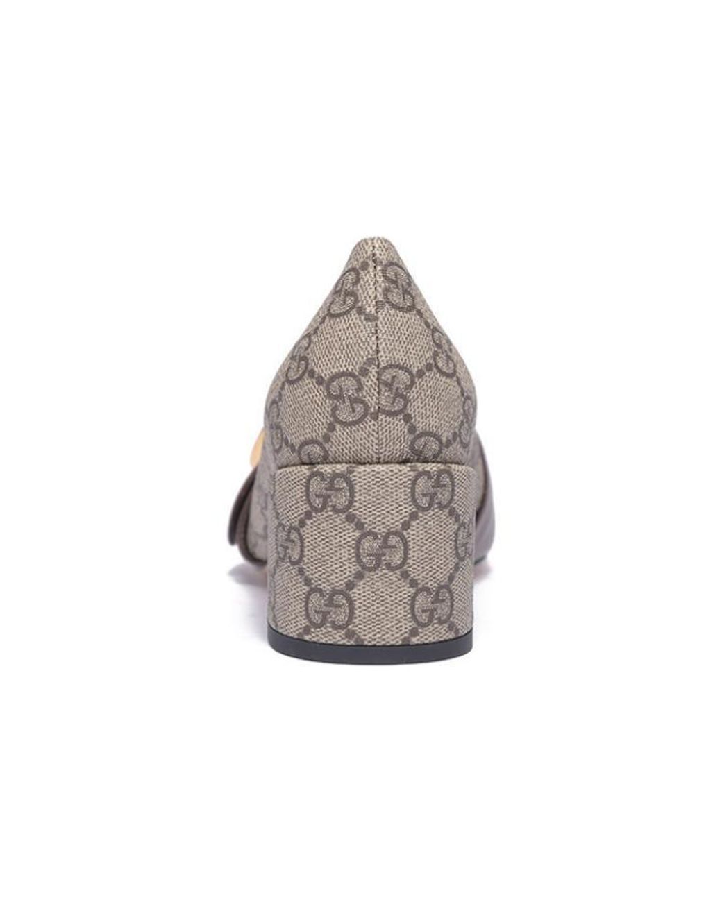 Gucci Brown (Wmns) Blondie Pump Gg Supreme Canvas Ebony'