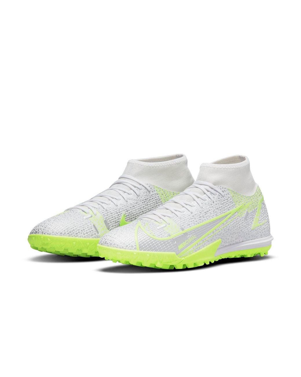 Nike Green Mercurial Superfly 8 Academy Tf 'Metallic Volt' for men