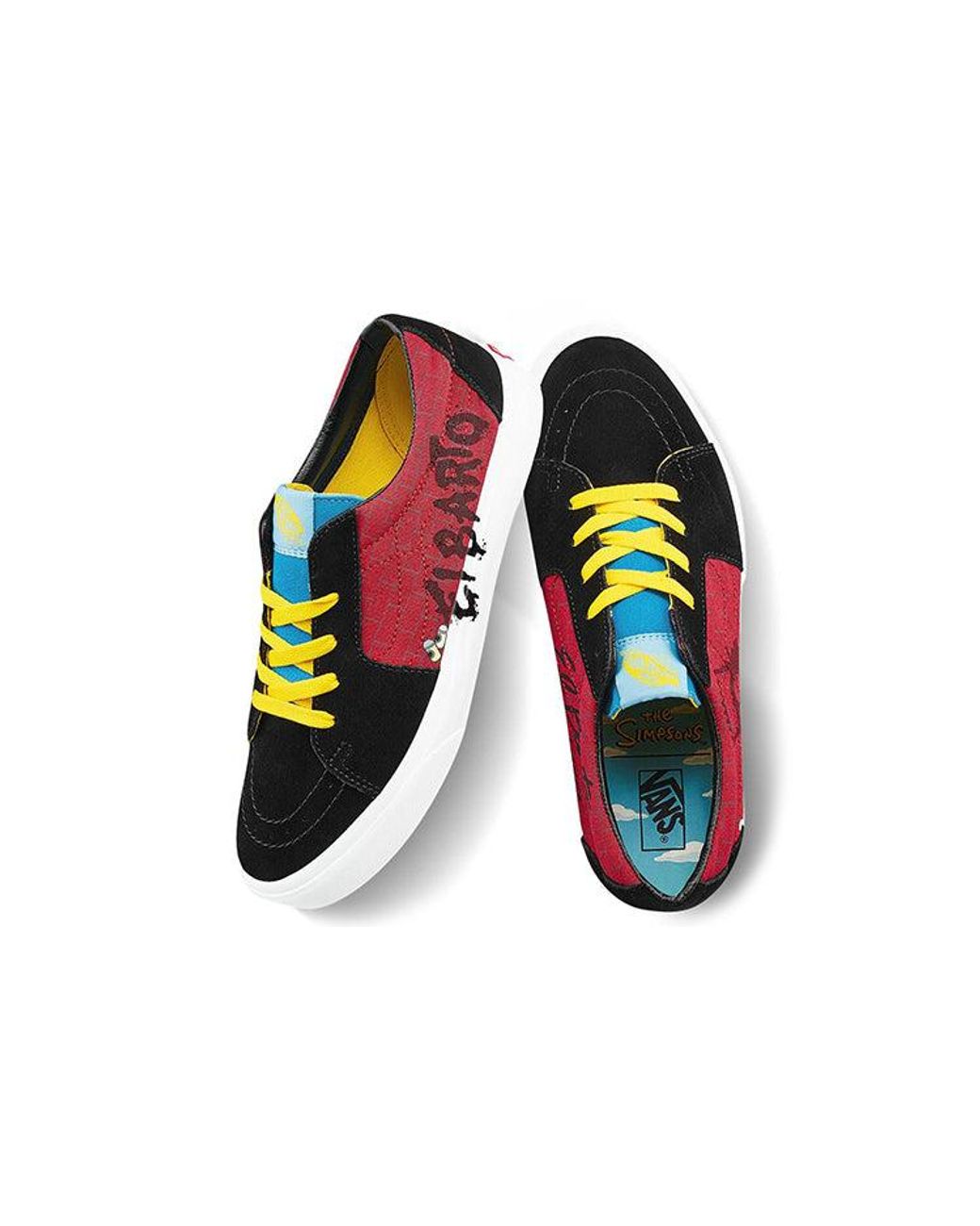 Vans Red The Simpsons X Sk8-Low 'El Barto' for men