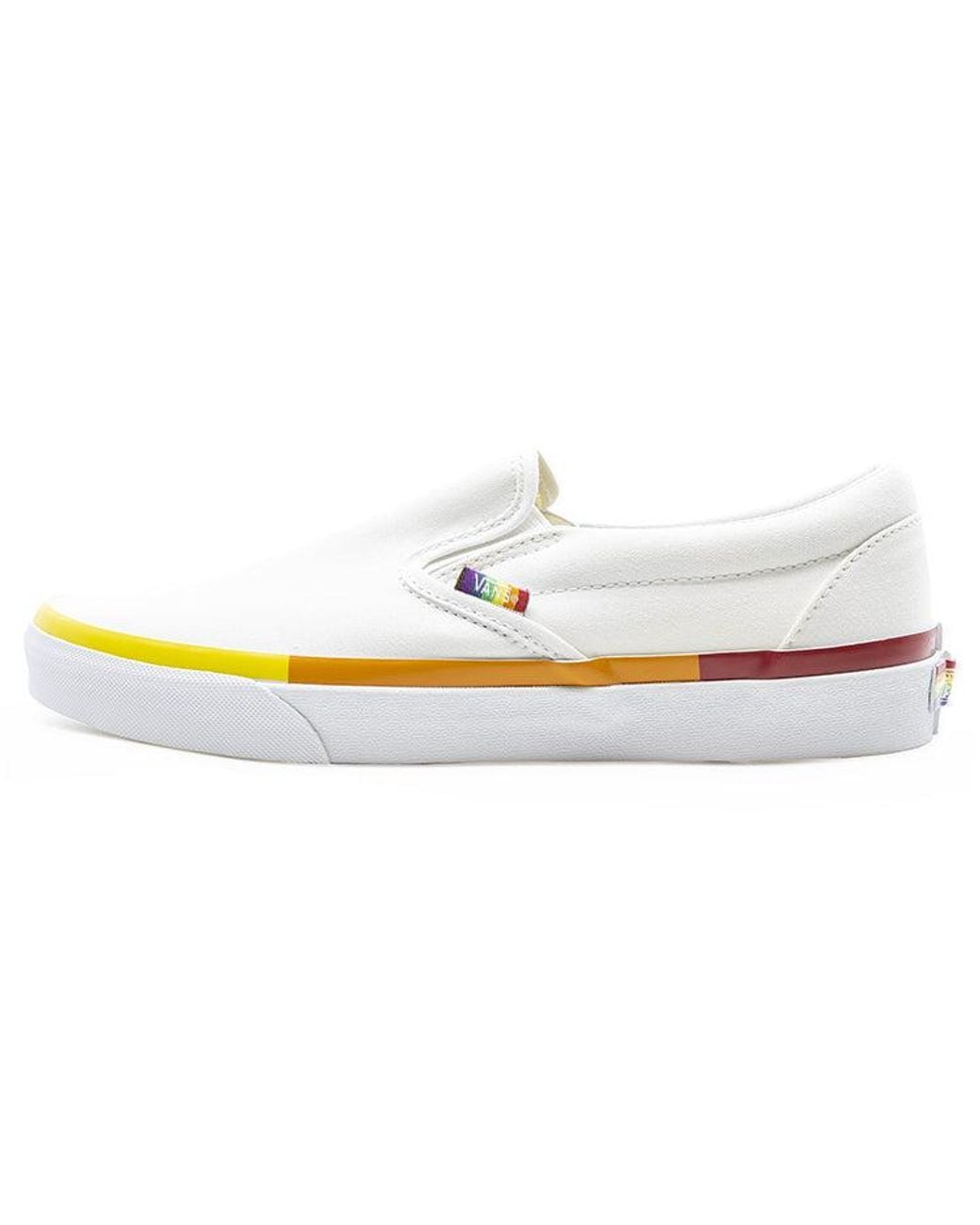 Vans White Classic Slip-On for men