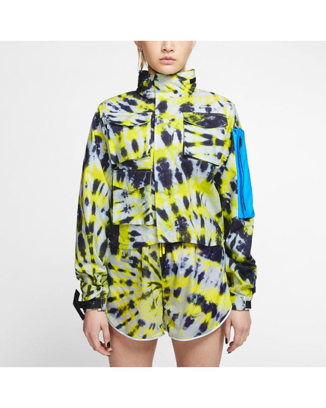 Nike Green (Wmns) Lab Tie Dye Jacket 'Volt'