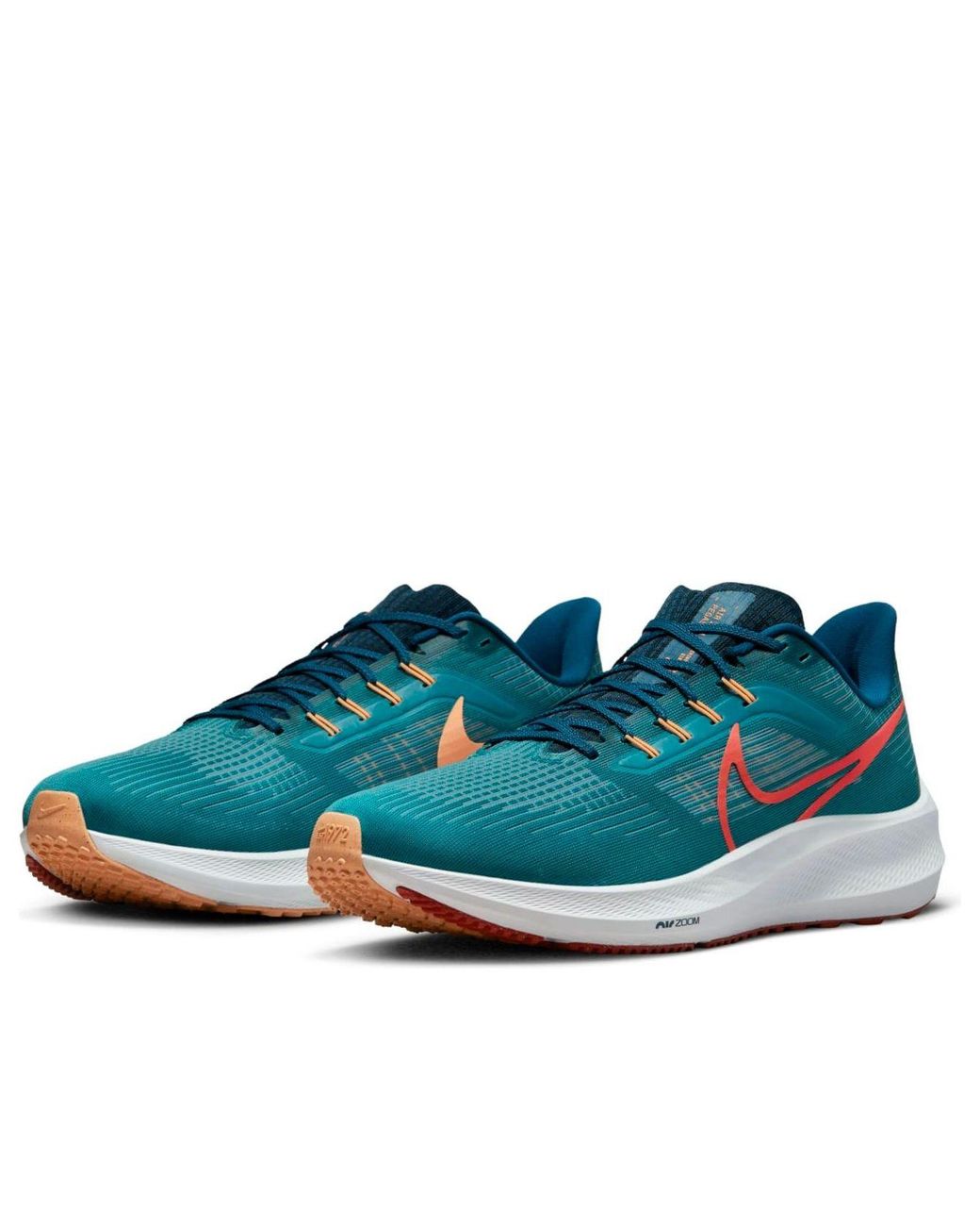 Nike Blue Air Zoom Pegasus 39 Extra Wide 'Spruce Crimson' Dm0174-302 for men